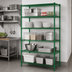 Thumbnail image #3 for Heavy Duty 5-Tier Wire Shelving Unit, 36 x 14 x 84 Inches, Green Epoxy Coated, 800-Lb Shelf Capacity