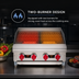 Thumbnail image #3 for American Range ARSRB-12 12-Inch Gas Countertop Charbroiler with 2 Burners