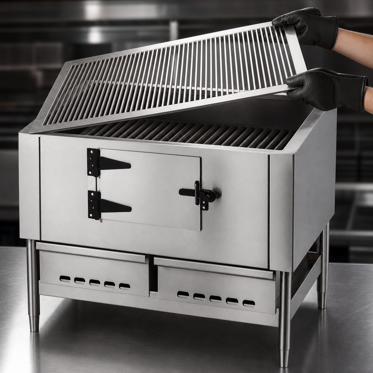 Product image #3 for Titan JLB-36 36 Inch Wood-Burning Log Broiler