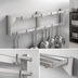 Thumbnail image #3 for Eagle Group 36-Inch Double-Bar Wall-Mounted Stainless Steel Pot Rack with 6 Hooks