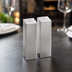 Thumbnail image #3 for American Metalcraft Stainless Steel Salt & Pepper Shaker Set, 2 oz., 1 Inch Square x 3-3/4 Inch High