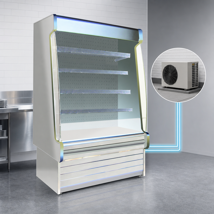 Product image #3 for Howard-McCray 35E Series Remote Dairy Open Merchandiser, 39-Inch W x 78.5-Inch H, Stainless Steel, LED Lighting