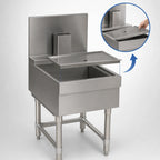 Thumbnail image #3 for Eagle Group Spec-Bar BD24-24 24-Inch x 24-Inch Underbar Beer Drainer with Removable Stainless Steel Insert