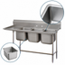 Thumbnail image #3 for Advance Tabco Regaline 3-Compartment Sink with Left-Hand Drainboard, 84-Inch, 14-Gauge 304 Stainless Steel