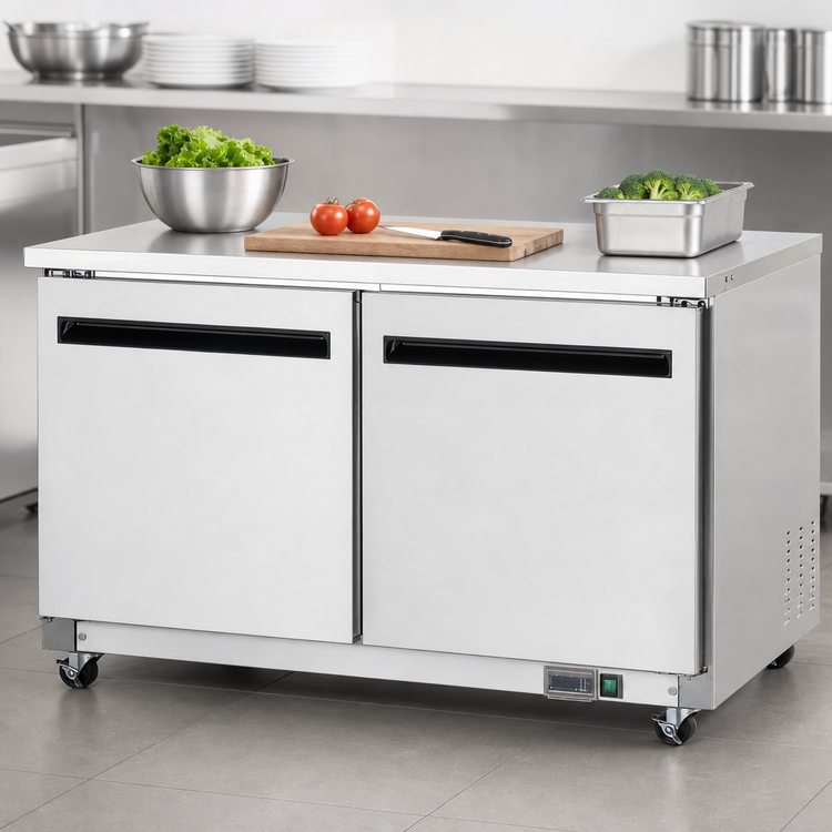 Product image #4 for Arctic Air AUC60F Two-Door Undercounter Worktop Freezer, 61-1/4 Inch, 15.5 Cu. Ft.