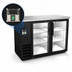 Thumbnail image #3 for Kelvinator Commercial 49-Inch 2-Glass Door Back Bar Refrigerator, Side-Mounted Self-Contained Refrigeration, 12.5 Cu. Ft., Black