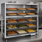 Thumbnail image #3 for Hatco PDH-55T Countertop Electric Triple-Shelf Heated Pizza Display, 9-Pizza Capacity, Base and Overhead Heat