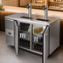 Thumbnail image #3 for True Two-Section Refrigerated Draft Bar Cooler, 52-Inch Wide, Left-Side Refrigeration