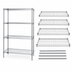 Thumbnail image #3 for Quantum Stationary Chrome Wire Shelving Starter Kit, 24