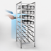 Thumbnail image #3 for New Age Stationary Rear-Loading Aluminum Can Rack with Adjustable Feet, 162 #10 / 216 #5 Capacity