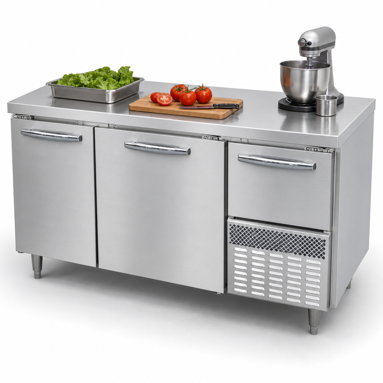 Product image #3 for Continental Refrigerator Designer Line 60" Two-Section Worktop Freezer