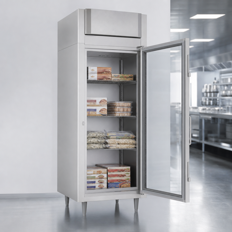 Product image #4 for Victory UltraSpec 1-Section Extra Wide Glass Door Reach-In Freezer, 24 Cu. Ft., Self-Contained