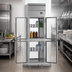 Thumbnail image #3 for Beverage-Air P Series One-Section Top-Mount Pass-Thru Freezer with 4 Half Glass Doors, 22.9 Cu. Ft.