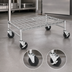 Thumbnail image #3 for Metro Super Erecta Mobile Stainless Steel Dunnage Rack with Removable Wire Mat, 24 x 48 Inches, 800 lb Capacity