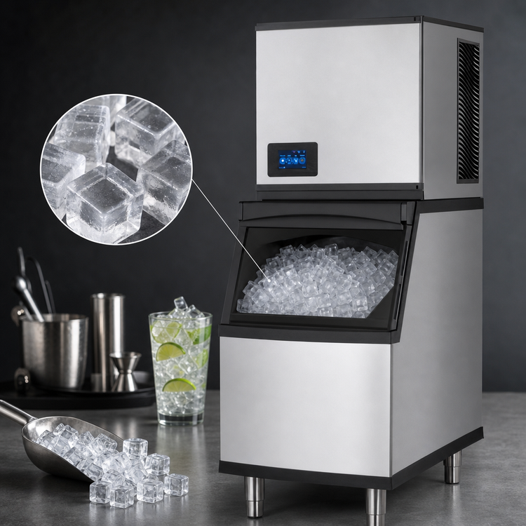 Product image #3 for True Ice Series 22-Inch Wide Half Size Cube Self-Contained Air-Cooled Ice Maker, 443 lb. per Day