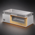 Thumbnail image #3 for Hatco Rectangular Drop-In Stainless Steel Heated Well with Drain, Full-Size Pan, Top or Bottom Mounted