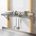Thumbnail image #3 for Eagle Snap-n-Slide Wall-Mounted Wire Shelf, 60W x 12D, 175 lb Capacity, Pewter Gray Epoxy Finish