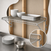 Thumbnail image #3 for Snap-n-Slide 36-Inch x 12-Inch Wall-Mounted Wire Shelf, Chrome Finish