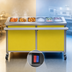 Thumbnail image #3 for Director's Choice DCS5-HCFU-C Mobile 5-Well Hot/Cold Dual Operation Food Table