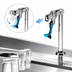 Thumbnail image #3 for Equip 16-Inch Deck-Mount Push-Back Pedestal Glass Filler with Adjustable Flange