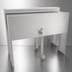 Thumbnail image #3 for Glastender DSRC-14 14-Inch Double Speed Rail Locking Cover, Stainless Steel