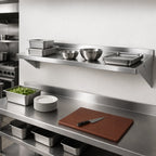 Thumbnail image #3 for John Boos Stallion BHS16108 108-Inch Wall-Mounted 300 Series Stainless Steel Shelf, 16-Inch Deep, Satin Finish, 1-1/2-Inch Rear Up-Turn