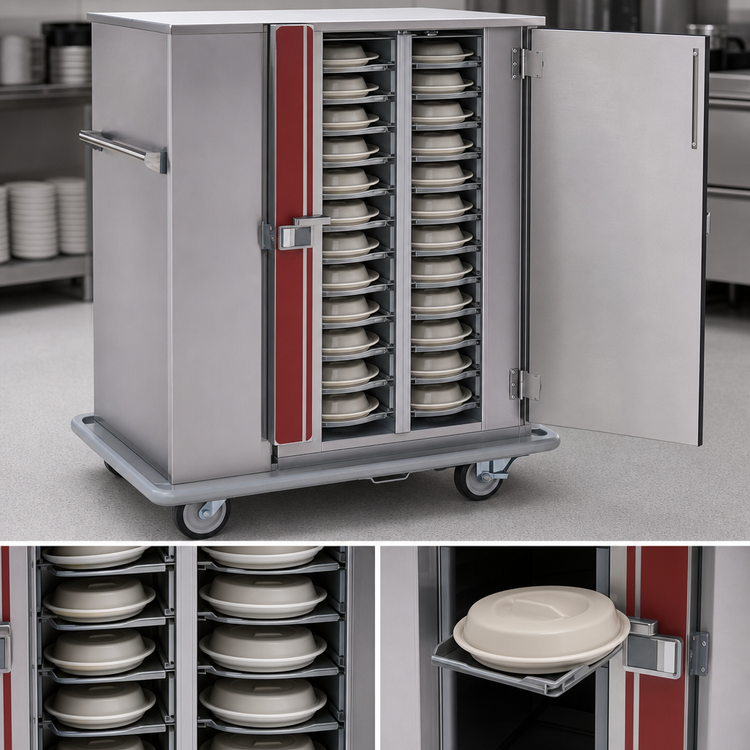 Product image #3 for Classic Carter Single-Door Mobile Insulated Electric Banquet Cart for 144 Covered Plates