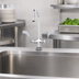 Thumbnail image #3 for T&S Brass Double Pantry Mixing Faucet, Single-Hole Deck Mount, 5-3/4 Inch Swivel/Rigid Gooseneck, 2.2 GPM