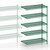 Thumbnail image #4 for Metro Super Erecta Metroseal 3 Add-On Wire Shelving Unit, 60W x 21D x 74H, 5 Shelves