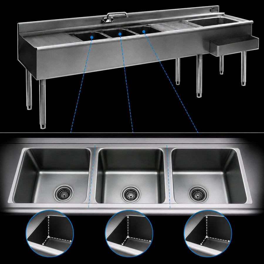 Three-Sink Layout