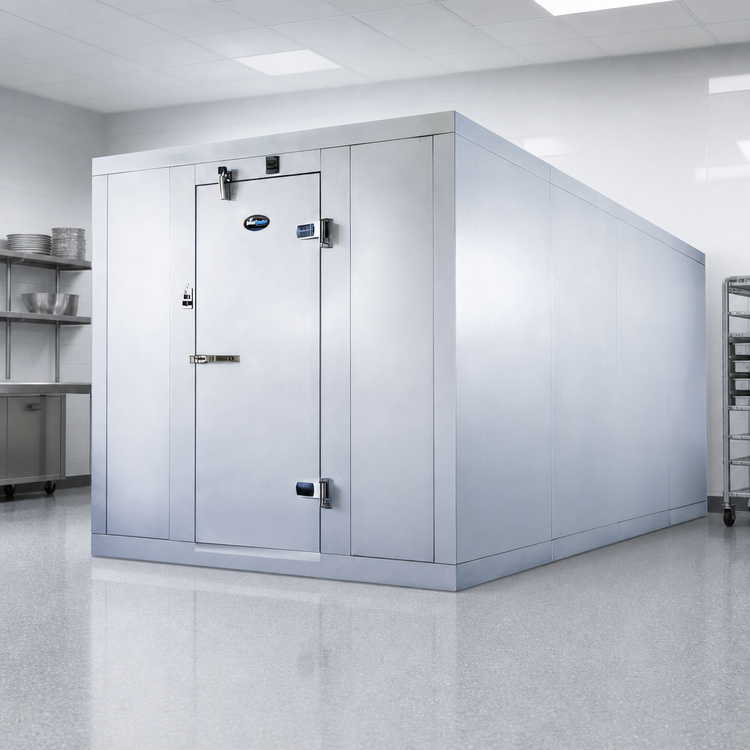 Product image #3 for AmeriKooler Quick Ship Indoor Floorless Walk-In Cooler, 8' x 12' x 7'2 1/4", Remote R-448A