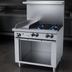 Thumbnail image #3 for Garland G Starfire Pro G36-4G12S 36-Inch Gas Restaurant Range with 4 Open Burners, 12-Inch Griddle, and Storage Base