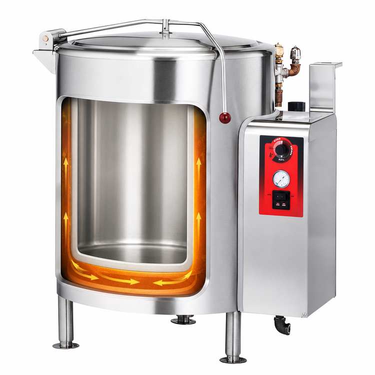 Product image #4 for Vulcan EL80 80-Gallon Fully Jacketed Electric Stationary Steam Kettle
