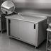 Thumbnail image #3 for Advance Tabco Enclosed Stainless Steel Work Table with Cabinet Base, 120 x 30 Inches