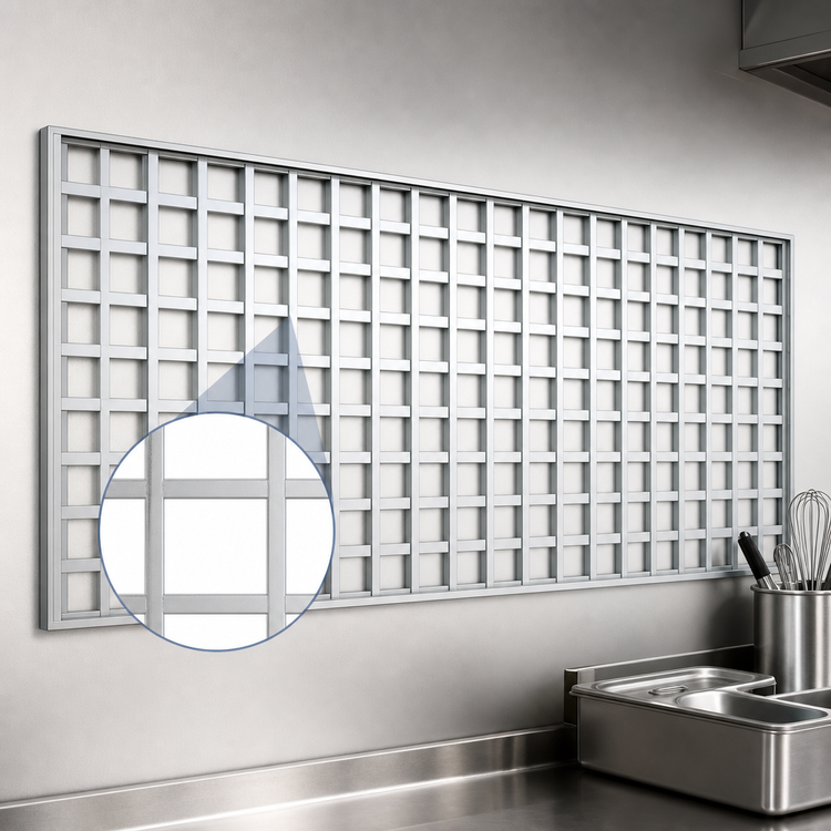 Product image #3 for WalStor Modular Wall System Wall Mat, 96 x 24 Inches, EAGLEbrite Zinc Finish