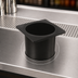 Thumbnail image #3 for Bar Maid Round Black Polyethylene Bottle Well