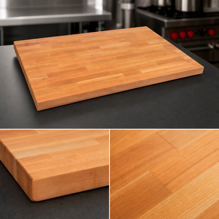 Product image #3 for Boos Block 48 x 42-Inch Blended Edge Grain American Cherry Kitchen Countertop with Penetrating Oil Finish
