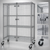 Thumbnail image #3 for Quantum Mobile Wire Security Cage, 36 Inches Wide x 18 Inches Deep x 69 Inches High, Chrome Plated
