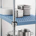 Thumbnail image #3 for QuadPlus 54 x 18 Inch Solid Blue Polymer Shelf Mat with Wire Frame, Gray Epoxy Finish