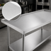 Thumbnail image #3 for Advance Tabco 84-Inch x 24-Inch 14-Gauge 304 Stainless Steel Equipment Stand with Adjustable Undershelf