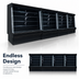 Thumbnail image #3 for Howard-McCray 35E Series Remote Dairy Open Merchandiser, 51 Inch Wide, 4-Tier LED Shelves, Black, Endless Design