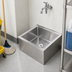 Thumbnail image #3 for John Boos Stainless Steel Floor-Mounted Mop Sink with 28 x 20 x 6 Inch Compartment