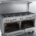 Thumbnail image #3 for Southbend Ultimate 60-Inch Gas Restaurant Range with 6 Open Burners, 24-Inch Griddle/Broiler, Convection Oven and Cabinet Base