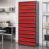 Thumbnail image #3 for Quantum Closed Heavy-Duty Wire Shelving Unit with 90 Bins, 36 Inch W x 18 Inch D x 75 Inch H