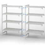 Thumbnail image #4 for Cambro Camshelving® Premium CPA214284V4PKG 4-Tier Vented Polymer Add-On Shelving Unit, 21 x 42 x 84 Inches