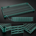 Thumbnail image #3 for EagleGard 72 Inch x 24 Inch Wire Shelf, QuadTruss, Blue Green Hybrid Epoxy, 600 lb Capacity
