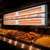 Thumbnail image #3 for Hatco Glo-Ray Lighted Dual Infrared Strip Heater, 60 Inch, 6 Inch Spacer, Aluminum