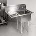 Thumbnail image #3 for John Boos E-Series 1-Compartment Sink with Left Drainboard, 16