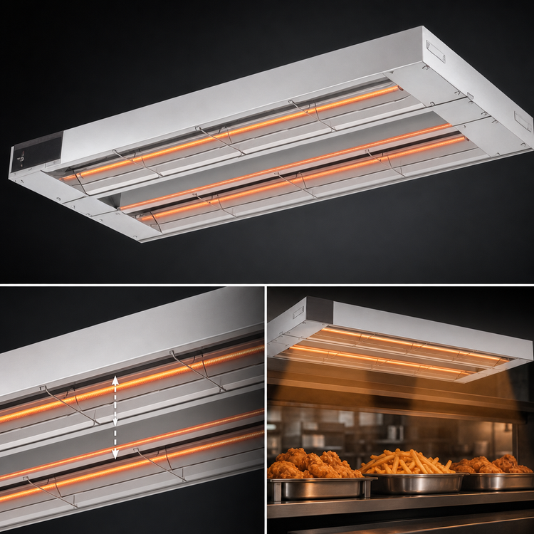 Product image #3 for Hatco Glo-Ray 30-Inch Double Unlighted Infrared Strip Heater