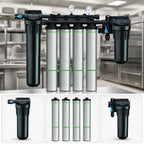 Thumbnail image #3 for Everpure EV943710 Commercial Quad Water Filtration System, 36,000-Gallon Capacity, 6.70 GPM, 0.2-Micron, Scale Reduction
